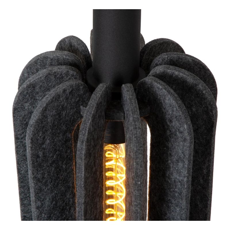 Lucide RAFAL - Závesné svietidlo - 3xE27 - Sivé